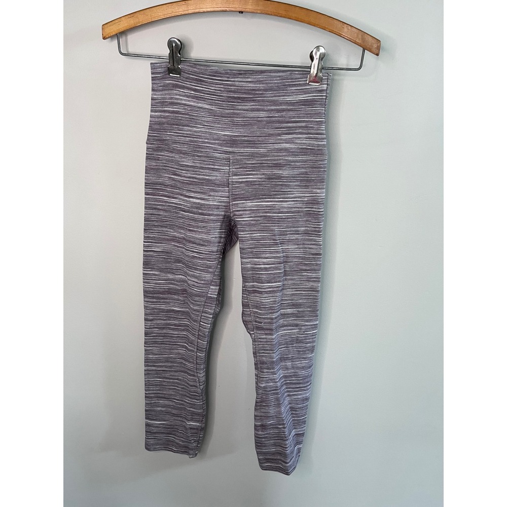 Lululemon Wunder Under High-Rise Crop Leggings Purple Space Dye Size 4